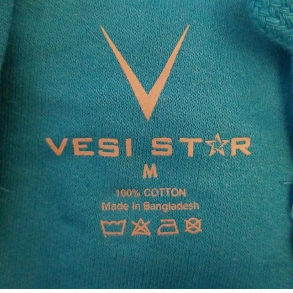 Vesi Star Cotton Hoodie, Zipper, Front Pockets - Picture 4 of 5
